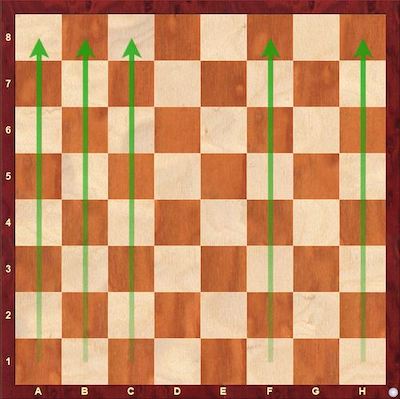 How is chess notation understood only by indicating the end cell